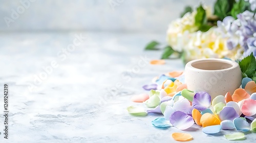 Colorful petals arrangement