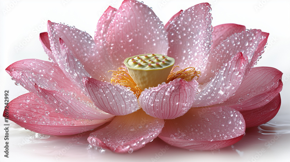 Fototapeta premium pink water lily