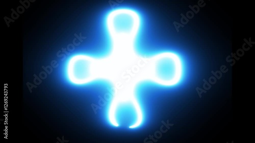 medical symbol on blue background
