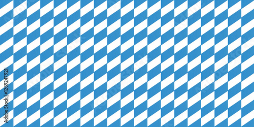 blue and white checkered background header for German Oktoberfest.