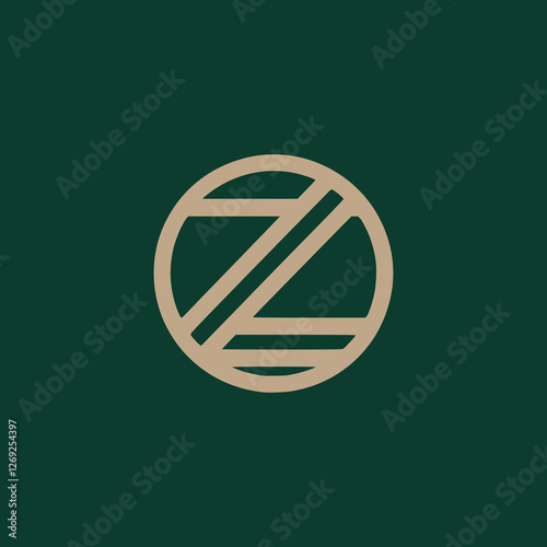 letter Z line minimalism luxury logo vector illustration template design photo