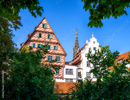 Obraz na płótnie Historic old town of Ulm w salonie