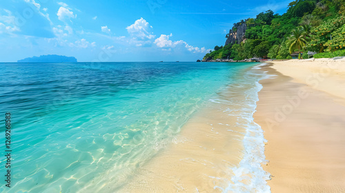 beautiful sand beach