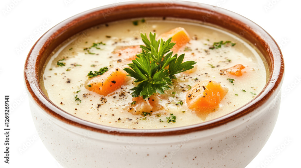 Creamy Carrot Soup: A hearty bowl of creamy carrot soup, garnished with fresh parsley, invites with its vibrant colors and enticing aromas. A culinary delight for those seeking comfort and flavor. Creamy Carrot Soup: A hearty bowl of creamy carrot soup, garnished with fresh parsley, invites with its vibrant colors and enticing aromas. A culinary delight for those seeking comfort and flavor.