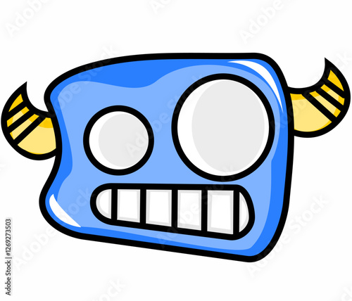 Illustración de una cabeza de robot