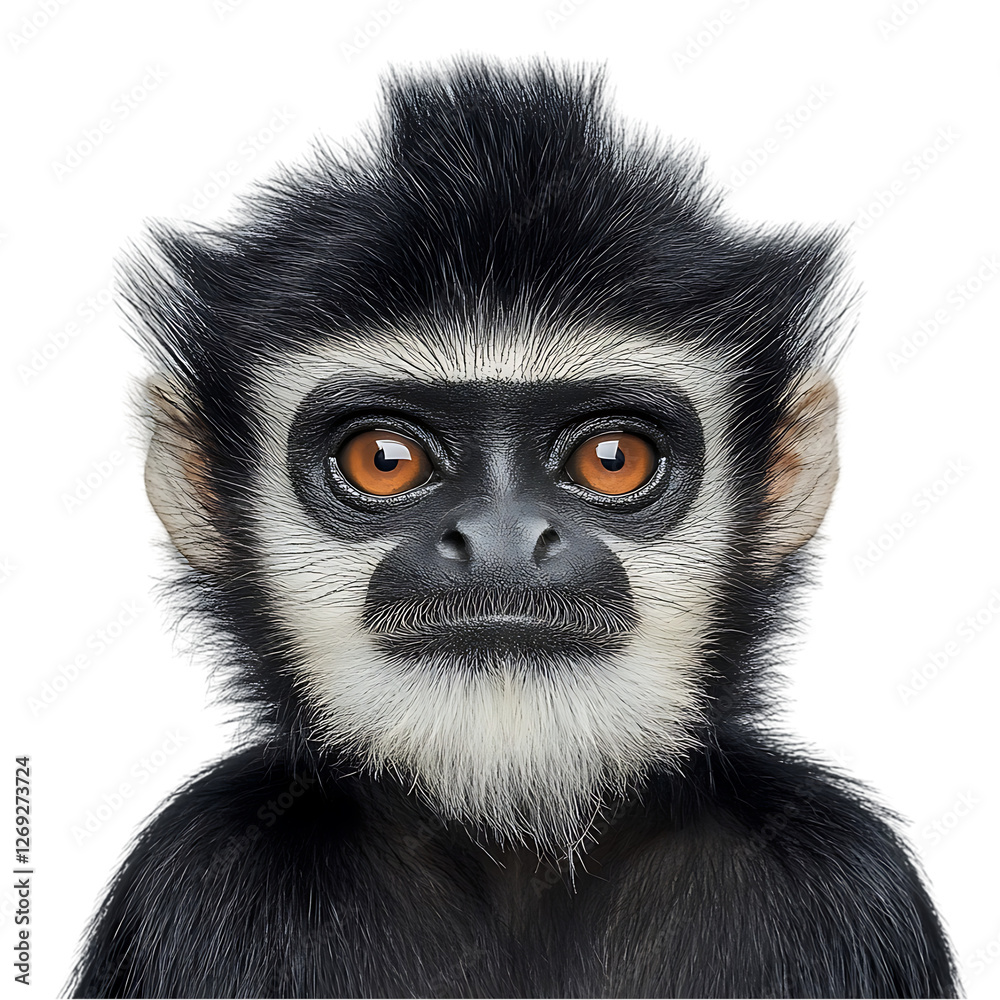 Adorable Baby Monkey Portrait Photo ape isolated on transparent background Adorable Baby Monkey Portrait Photo ape isolated on transparent background