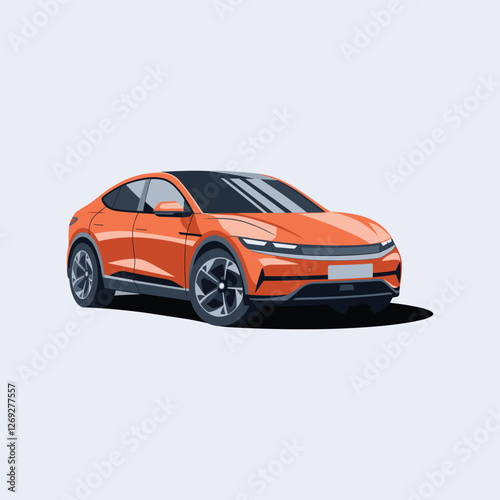 Red Car vector illustration concept