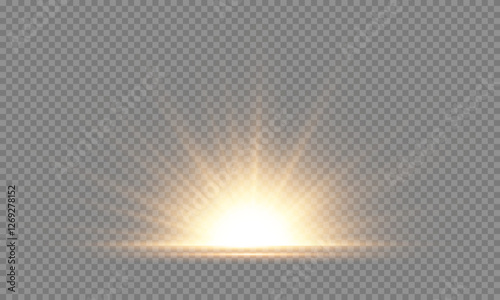 Bright saturated light equipped with glare flash rays displays your background , vector , sunbeam. 