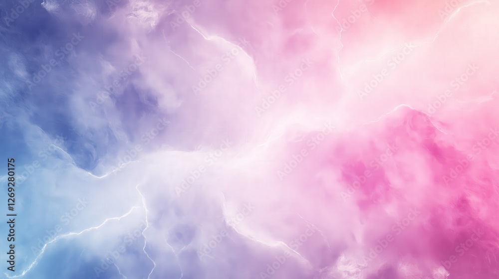 Fototapeta premium Vibrant Pink and Blue Smoke Cloud Abstract Texture
