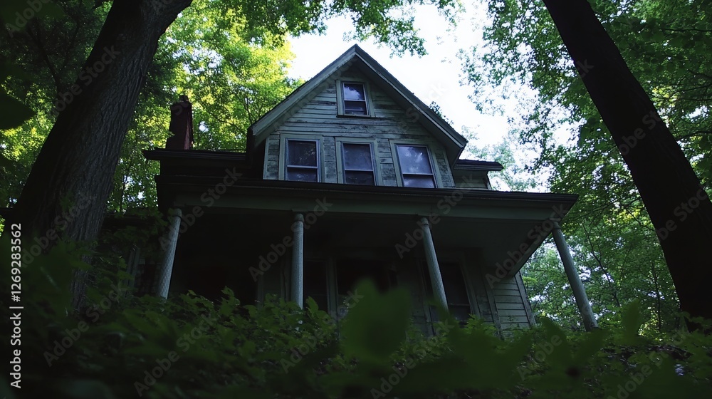 A Forgotten Victorian Abode Surrounded by Lush Greenery A Forgotten Victorian Abode Surrounded by Lush Greenery