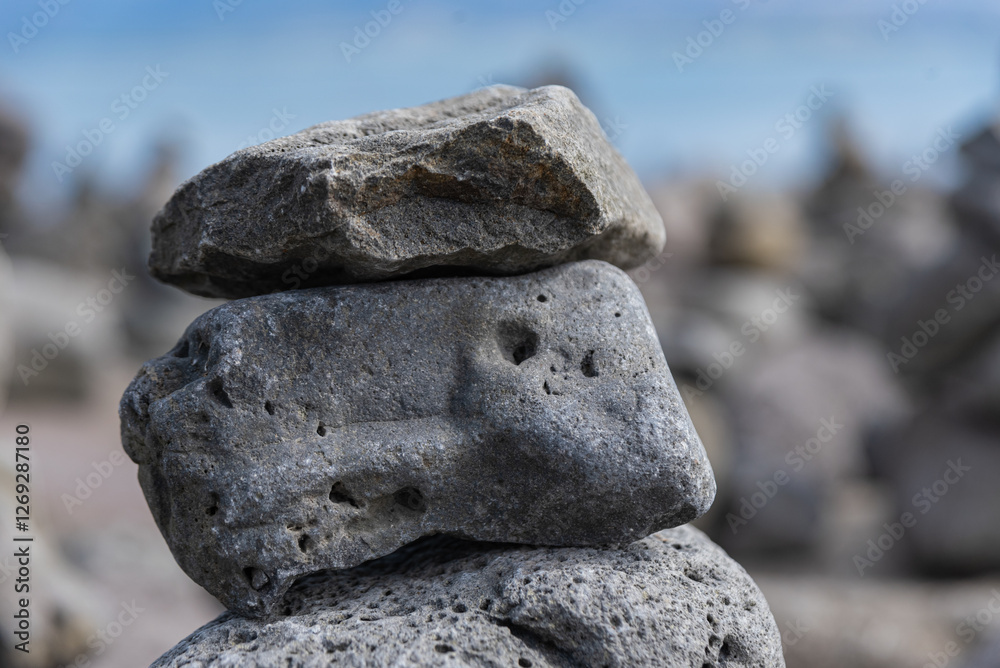 Reykjavík - Iceland - June 13 - 2023 - Artistic rocks Reykjavík - Iceland - June 13 - 2023 - Artistic rocks