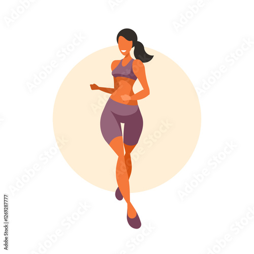 fitness girl training