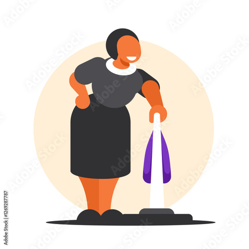 cleaning lady