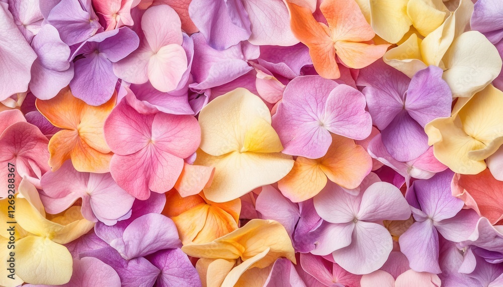 Obraz premium Background petals in vibrant macro shot, natural macro shot + petals + background,