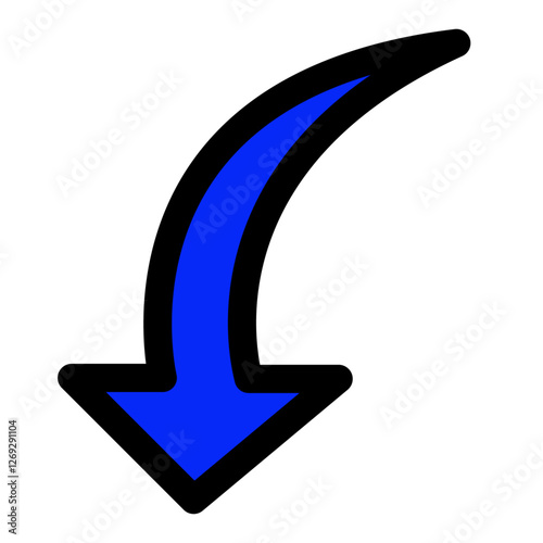 blue arrow