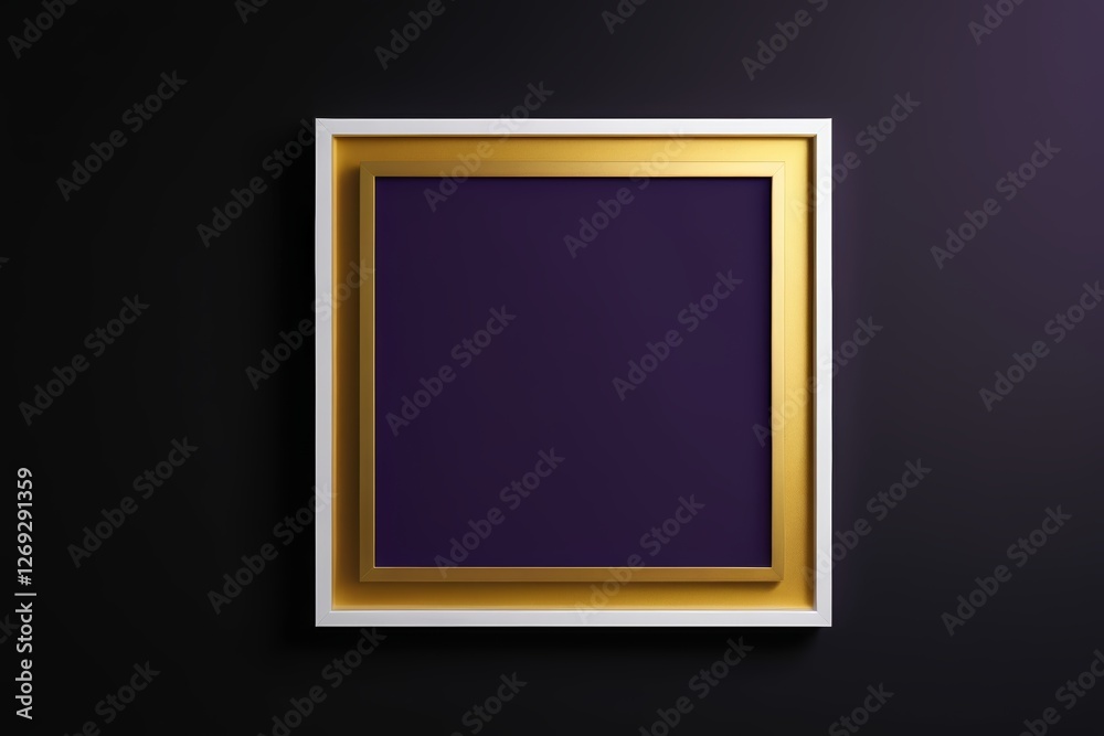 a close up of a picture frame on a wall with a purple background a close up of a picture frame on a wall with a purple background