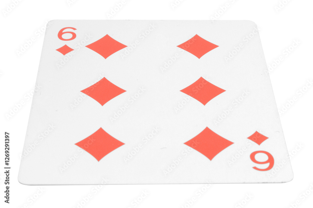 Obraz premium card gambling isolated on white background