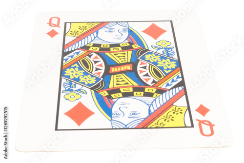 card gambling isolated on white background photo