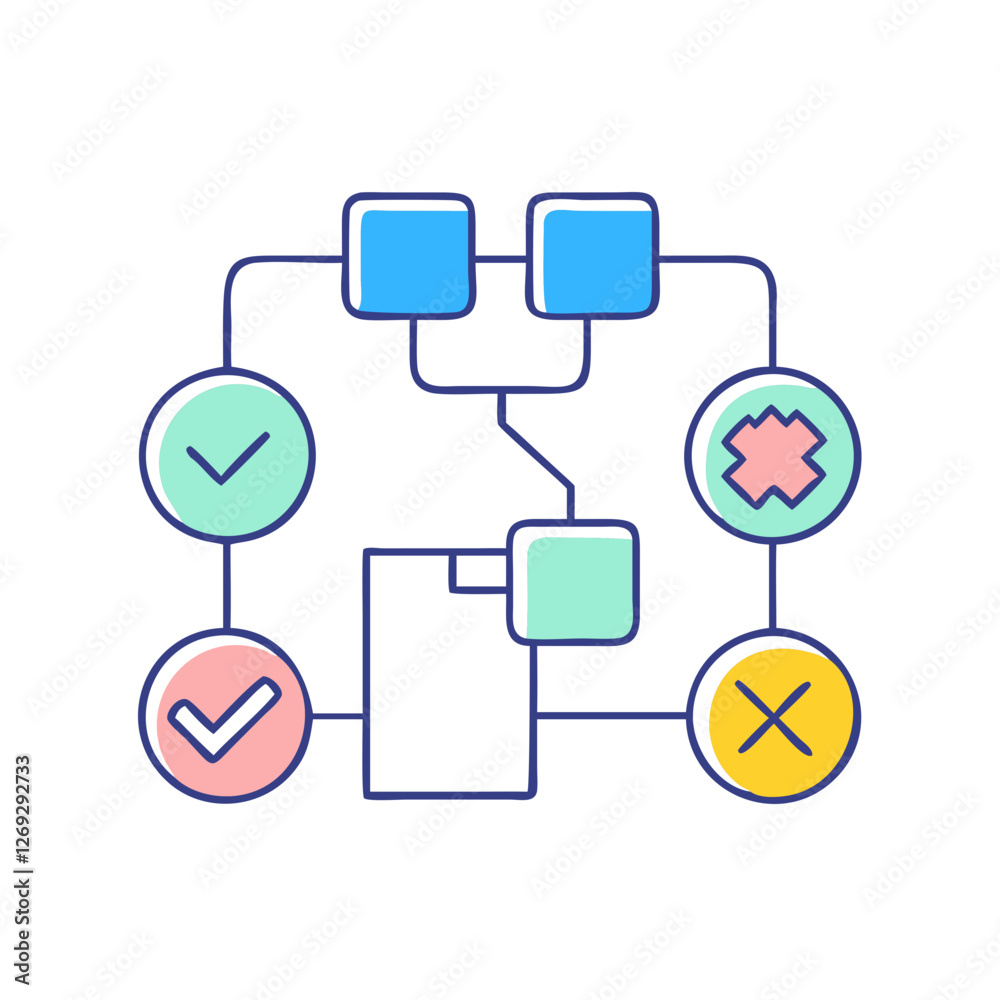 decision tree icon, decision tree vector illustration-simple illustration of decision tree, perfect for decision tree logos and icons decision tree icon, decision tree vector illustration-simple illustration of decision tree, perfect for decision tree logos and icons