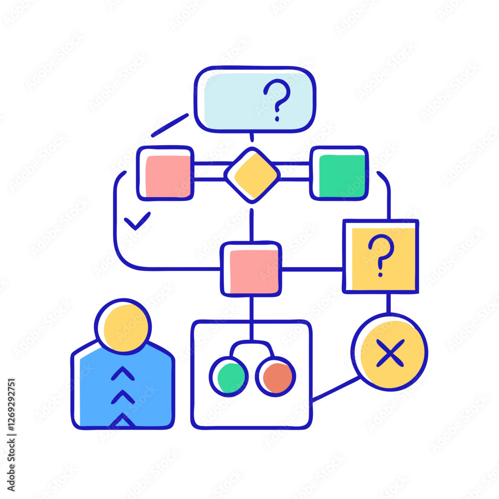 decision tree icon, decision tree vector illustration-simple illustration of decision tree, perfect for decision tree logos and icons decision tree icon, decision tree vector illustration-simple illustration of decision tree, perfect for decision tree logos and icons