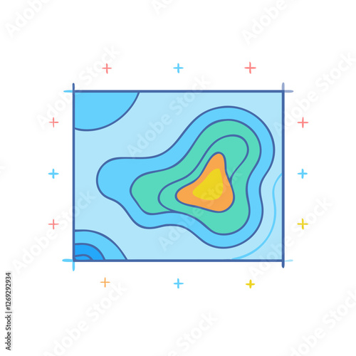 heatmap icon, heatmap vector illustration-simple illustration of heatmap, perfect for heatmap logos and icons