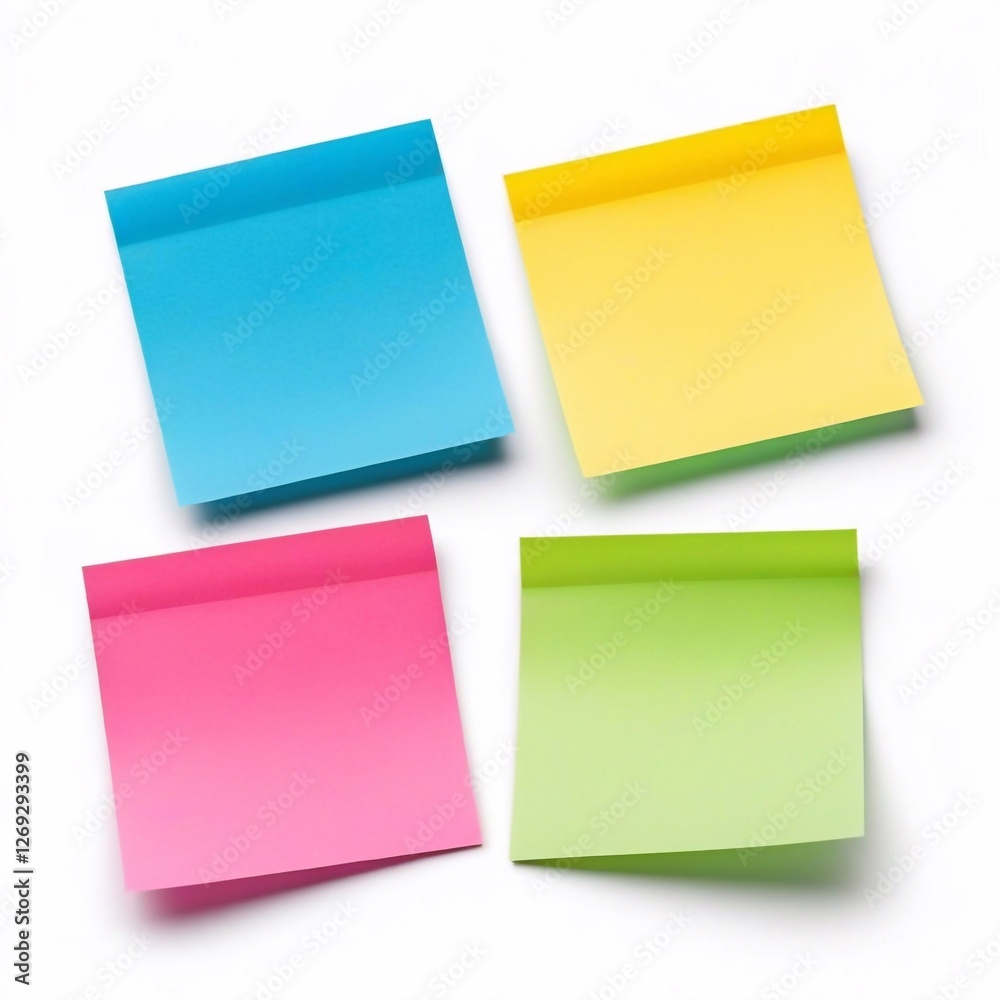 Post it stickers, set of several colorful blank sticky post it notes isolated on white background. Message, reminder, business idea. Post it stickers, set of several colorful blank sticky post it notes isolated on white background. Message, reminder, business idea.