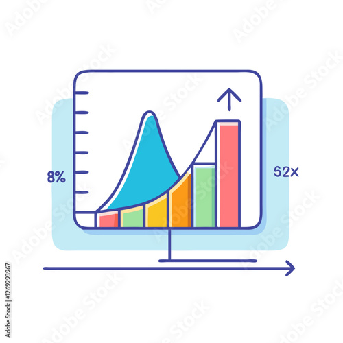 standard deviation icon, standard deviation vector illustration-simple illustration of standard deviation, perfect for standard deviation logos and icons