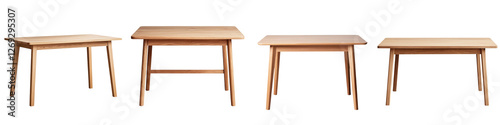A collection of minimalist wooden table designs that provide a clean contemporary look for both home and office workspaces  These simple yet elegant tables can be used for dining meeting studying