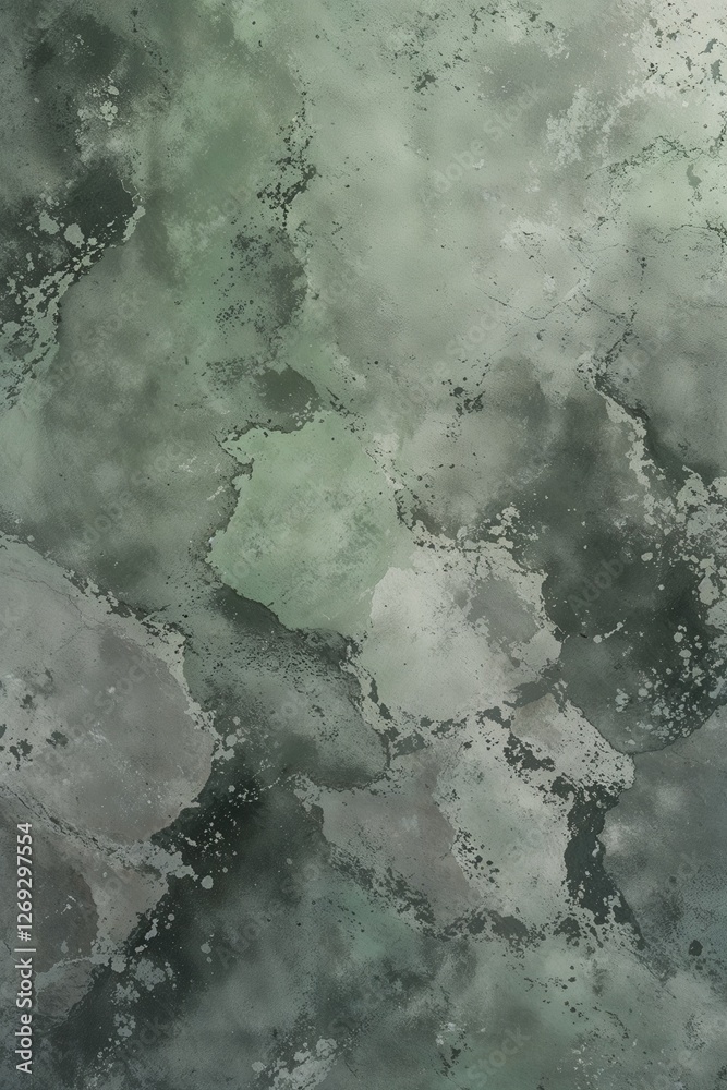 rough, stone-like appearance. It features a blend of muted green and gray tones, creating a marbled effect. rough, stone-like appearance. It features a blend of muted green and gray tones, creating a marbled effect.