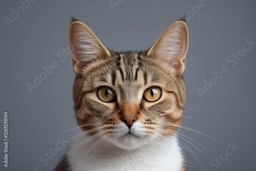 there is a cat that is looking at the camera