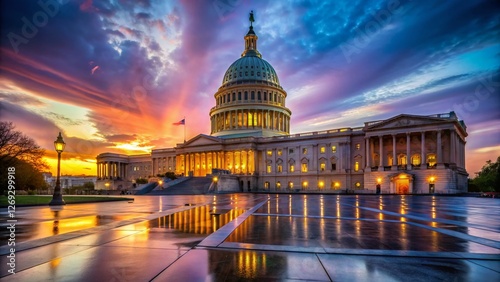 Urban Exploration: Capitol Building -  Intriguing Architectural Details at Dusk