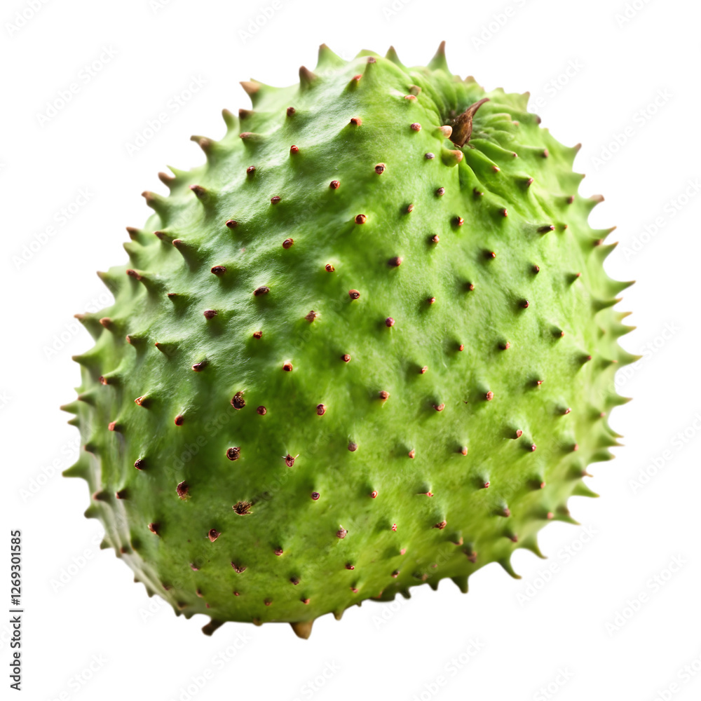 Soursop fruit isolated on transparent background Soursop fruit isolated on transparent background