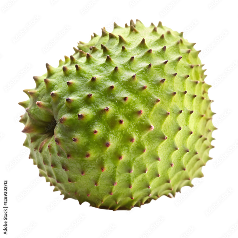 Soursop fruit isolated on transparent background Soursop fruit isolated on transparent background
