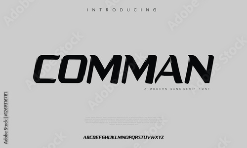 Abstract Fashion font alphabet. Minimal modern urban fonts for logo, brand etc. Typography typeface uppercase lowercase and number vector illustration.
