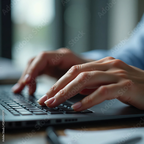 Hand of a man working in an office