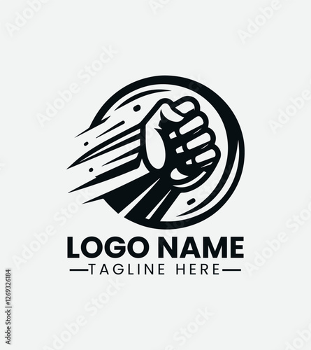 Clenched Fist Logo Design, Powerful Hand Logo, Unity Logo