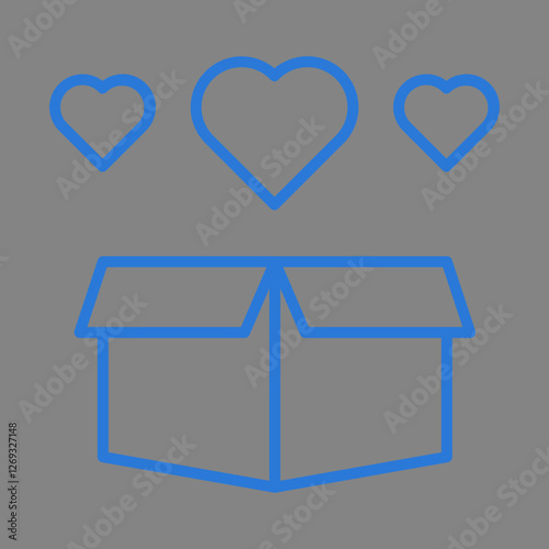 Donation Box Icon Design