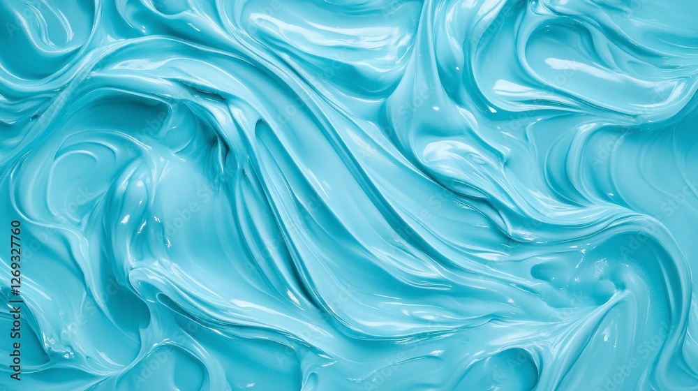 Obraz premium Rippling Light Blue Water with Flowing Fluid Texture Abstract Background Design