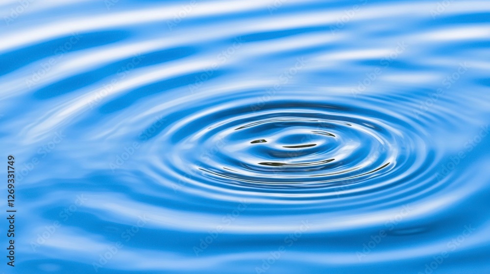 Soft Ripples on Blue Water Surface with Calm and Relaxing Feel in a Studio Lighting Soft Ripples on Blue Water Surface with Calm and Relaxing Feel in a Studio Lighting