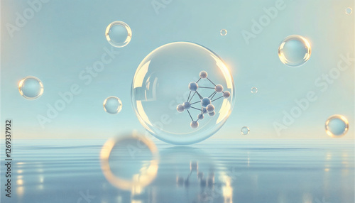 molecular bubble hormone collagen skin care cosmetic