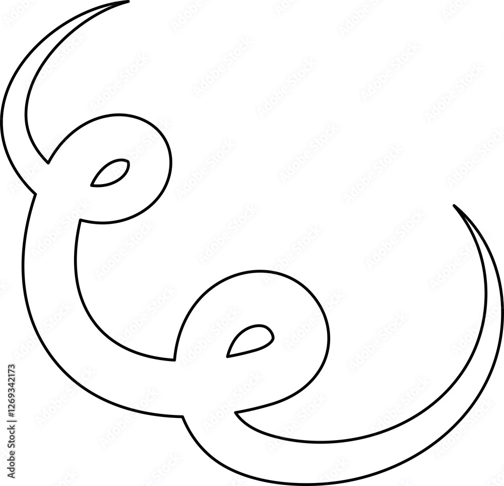 Set of line doodle, hand drawn style Set of line doodle, hand drawn style