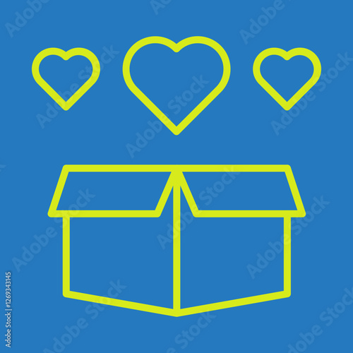 Donation Box Icon Design