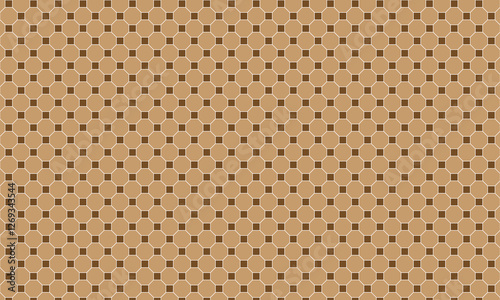 The vector background features an intricate brown tile pattern, delivering a subtle yet bold visual effect that adds warmth and sophistication to digital artwork.



