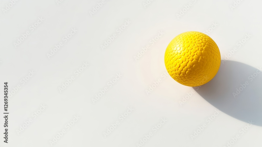 Field Hockey Ball on White Surface with Shadow Field Hockey Ball on White Surface with Shadow