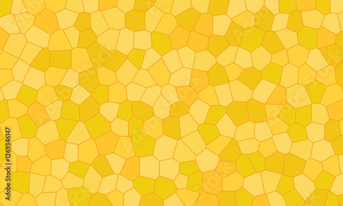 The vector background features a stunning mosaic of gradient yellow colors, blending smoothly to create an eye-catching and dynamic visual effect.

