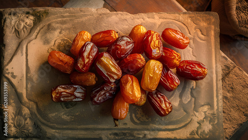 Dates traditional ifter food picture on ramadan. Islamic ramadan month of fasting photo