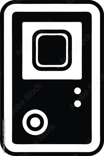 video door phone vector icon .eps