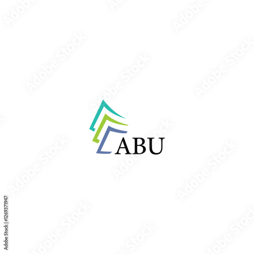 ABU letter logo design on white background. Creative  modern ABU letter logo design. Vector design.