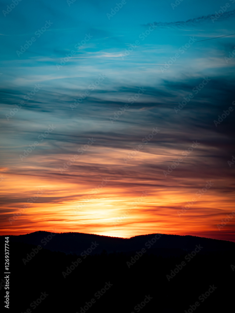 colourful sunset