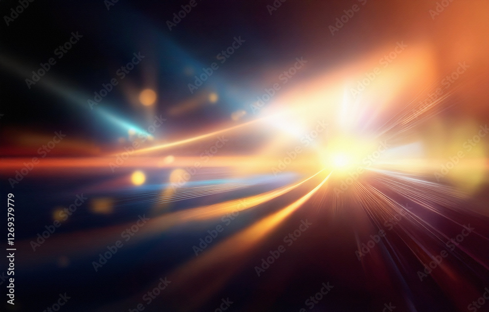 Abstract background with blurry diagonal lines and hues of blue, yellow and orange. Abstract background with blurry diagonal lines and hues of blue, yellow and orange.